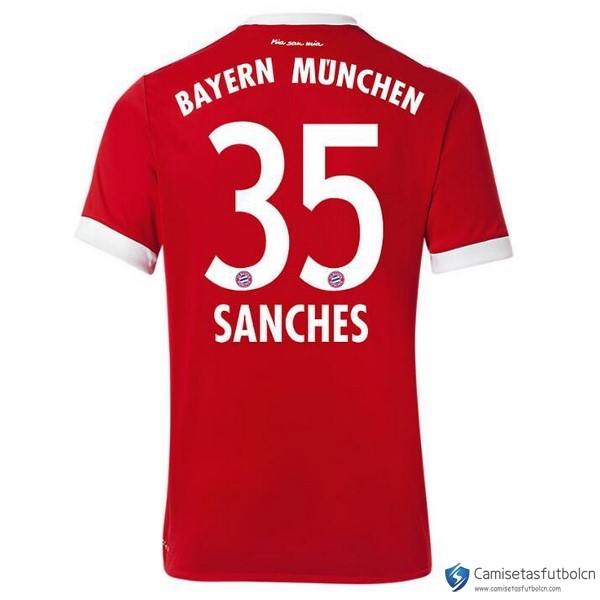 Camiseta Bayern Munich Primera equipo Sanches 2017-18